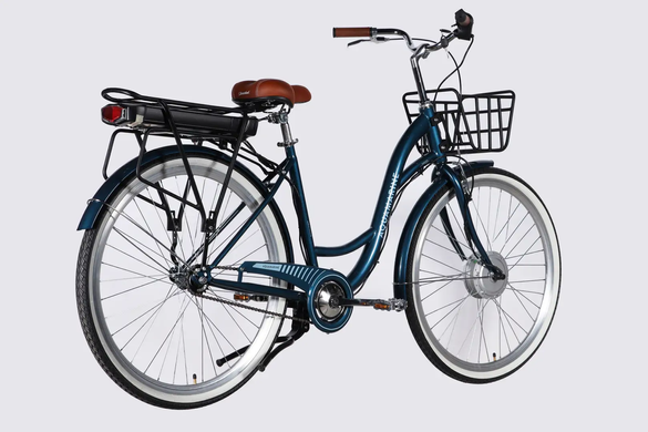 Электровелосипед 28" Dorozhnik eAQUAMARINE 36B 13А*г 500Вт (2026), 19", темно-синий