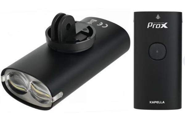Фара передняя ProX Kapella 1600Lm 4000mAh Power Bank, Garmin, USB-c, чёрный