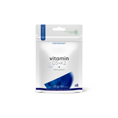 Витамины Nutriversum VITAMIN D3+K2, 60 капсул