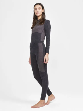 Термобілизна жіноча Craft CORE WOOL MIX SET WOMAN, темно-сірий, S