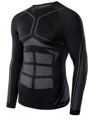 Термобілизна чоловіча Hi-Tec Buraz SET Black/Grey, чорний з сірим, M/L