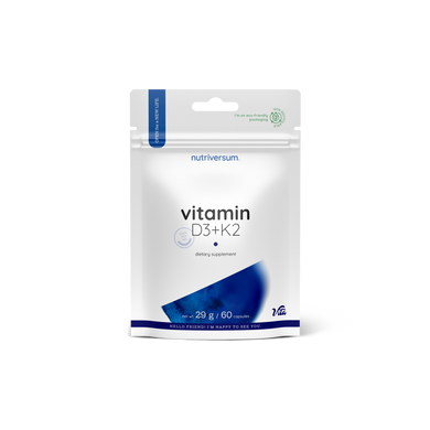 Витамины Nutriversum VITAMIN D3+K2, 60 капсул