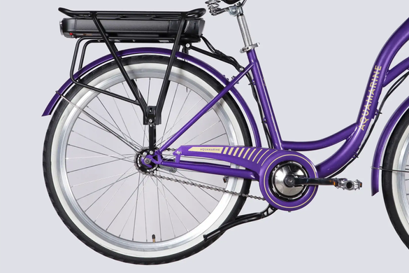 Електровелосипед 26" Dorozhnik eAQUAMARINE 36B 13А*г 500Вт (2026), 17", фіолетовий