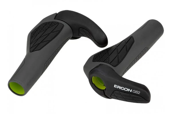 Грипсы Ergon GS2, серый с черным, S/M (92 мм)