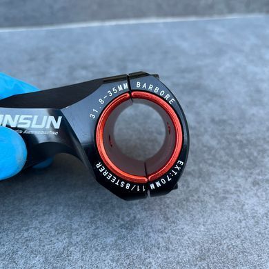 Вынос руля HONSUN S105 31,8/35 х 70 мм, чёрный