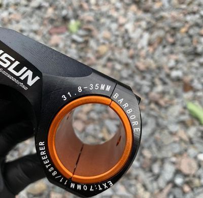 Вынос руля HONSUN S105 31,8/35 х 70 мм, чёрный