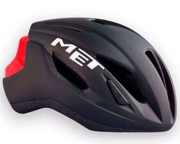 Шлем MET Strale Black Red | Matt Glossy, S