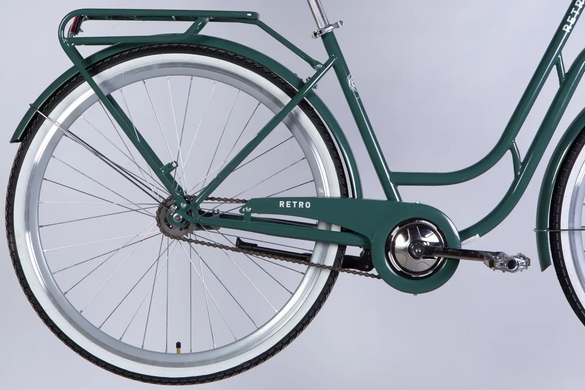 Велосипед 28" Dorozhnik RETRO (2026), 19", зелено-серый