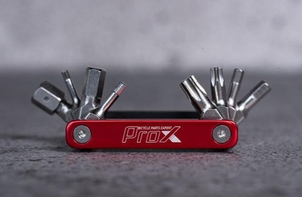 Мультитул ProX Premium Line 9 функцій, черный с красным