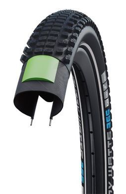 Покрышка 29x2.60 (65-622) SCHWALBE JOHNNY WATTS 365 Perf, DD, GreenGuard HS618 ADDIX 4Season 67EPI B, чёрный