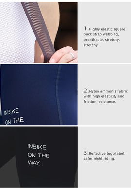 Велошорти жіночі INBIKE Bib Short, чорний, S