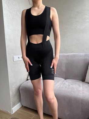 Велошорти жіночі INBIKE Bib Short, чорний, S