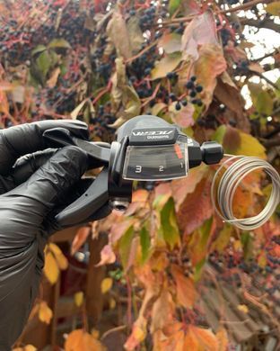 Манетка Shimano ACERA SL-M3000 3шв, ліва, чорний