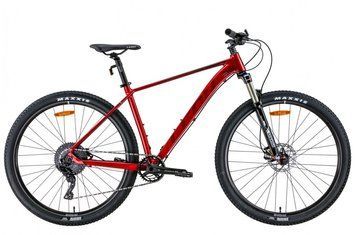 Велосипед 29" Leon TN-40 AM Hydraulic lock out HDD 2022, 21", червоний з чорним