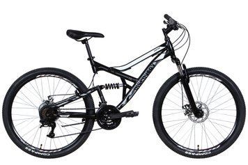 Велосипед 26" Discovery CANYON AM DD 2022, 17,5, черно-белый с серым