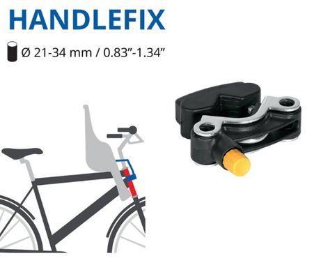 Велокрісло дитяче Bellelli Tatoo Handelfix до 15 кг, на перед, чорний з червоним