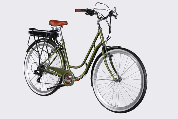Електровелосипед 28" Dorozhnik eRETRO 36B 13А*г 500Вт (2026), 19", темно-зелений