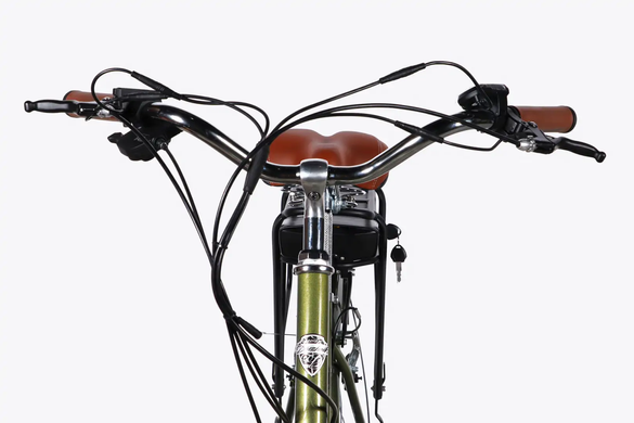 Електровелосипед 28" Dorozhnik eRETRO 36B 13А*г 500Вт (2026), 19", темно-зелений